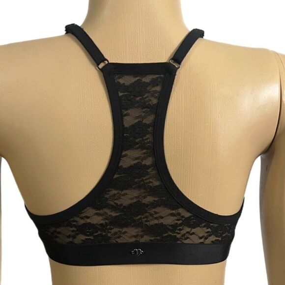 Victoria's Secret St. Patrick's Day Sequins Shamrock Triangle Lace Bralette Bra - Picture 4 of 7